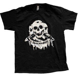 Discharge Born To Die, Original 3 Skulls and Banner - Crust Punk, T-Shirt Size L